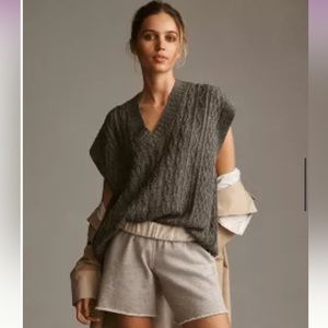By Anthropologie Oversized Sweater Vest Size Small